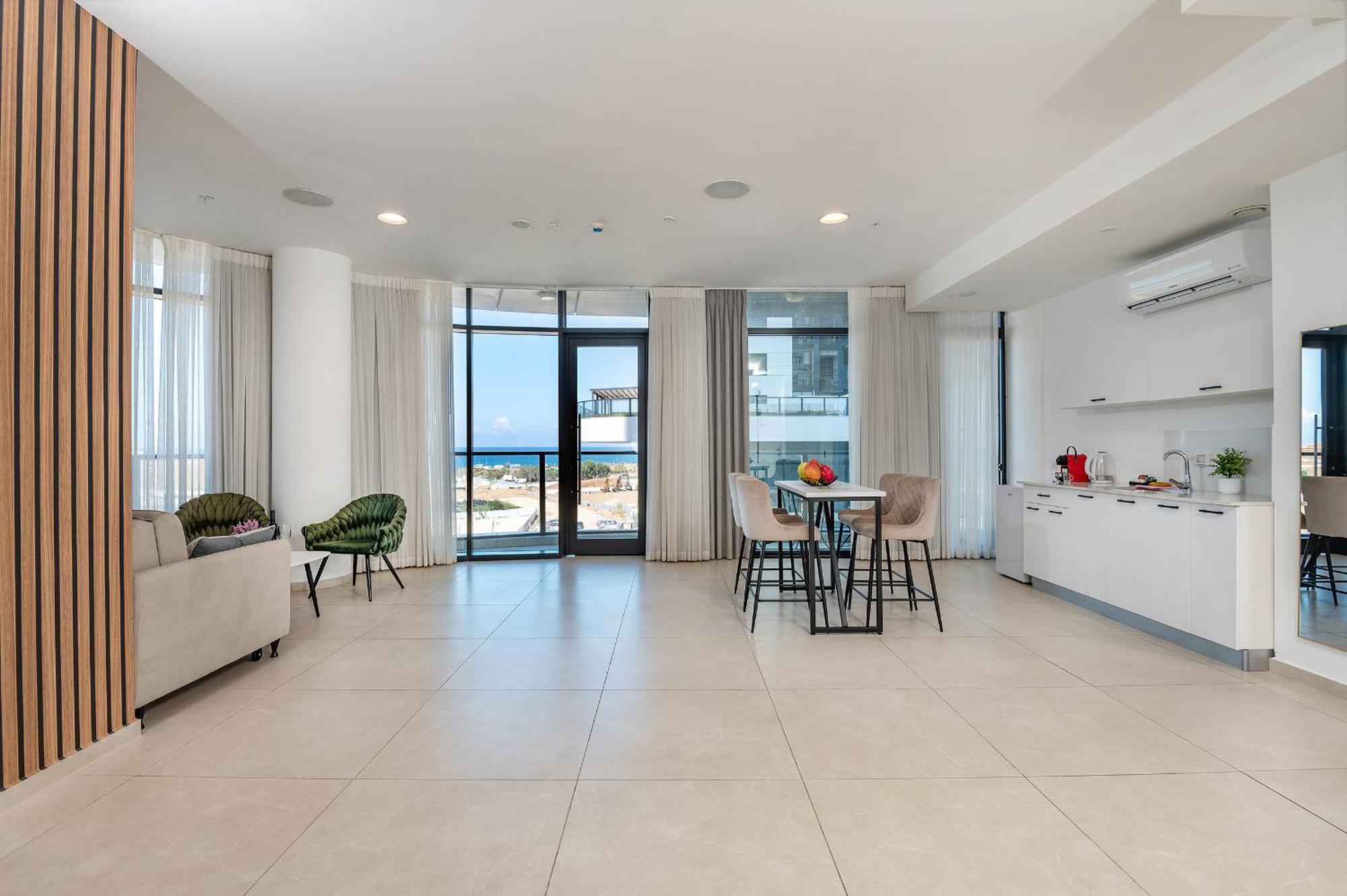 بات يام Hi-Yam Seaview Apartments & Suites - יש ממ"ד الغرفة الصورة